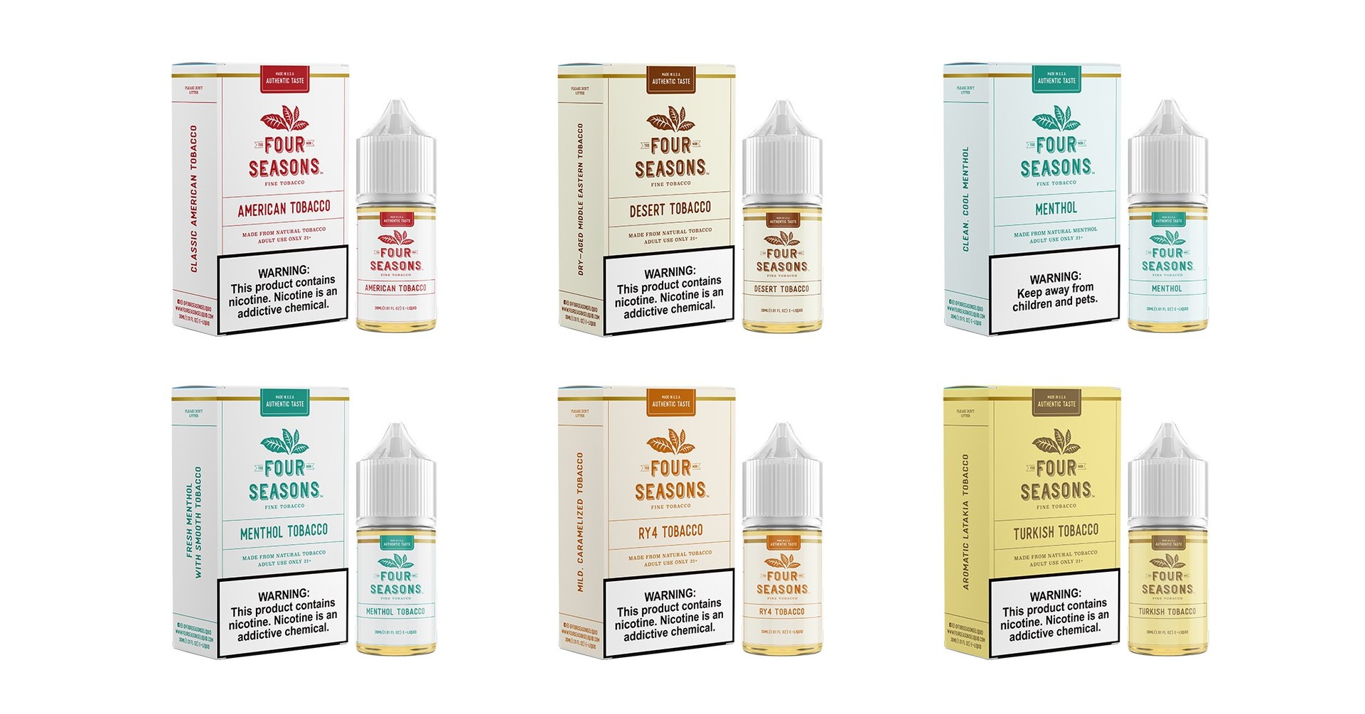 VDX Distro, Inc. Launches E-Liquid Brand, Four Seasons Fine Tobacco