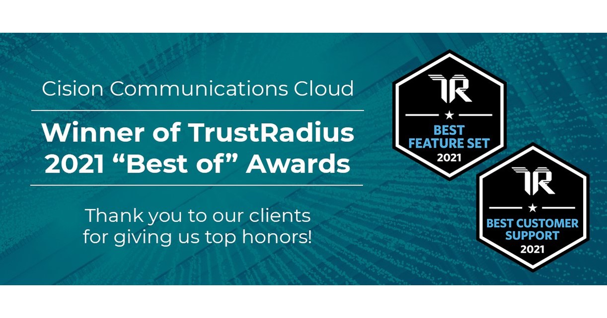 Cision Communications Cloud Wins 2021 Best Feature Set And Best Customer Support Awards From 