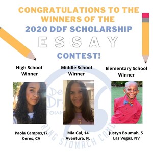 Debbie's Dream Foundation: Curing Stomach Cancer Announces Winners of the 2020 Scholarship Essay Contest