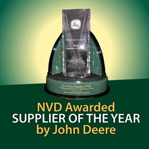 New Vision Display earns recognition as a John Deere "Partner-level Supplier" and Supplier of the Year