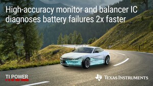 New high-accuracy battery monitor and balancer from TI improves performance of wired and wireless battery management systems