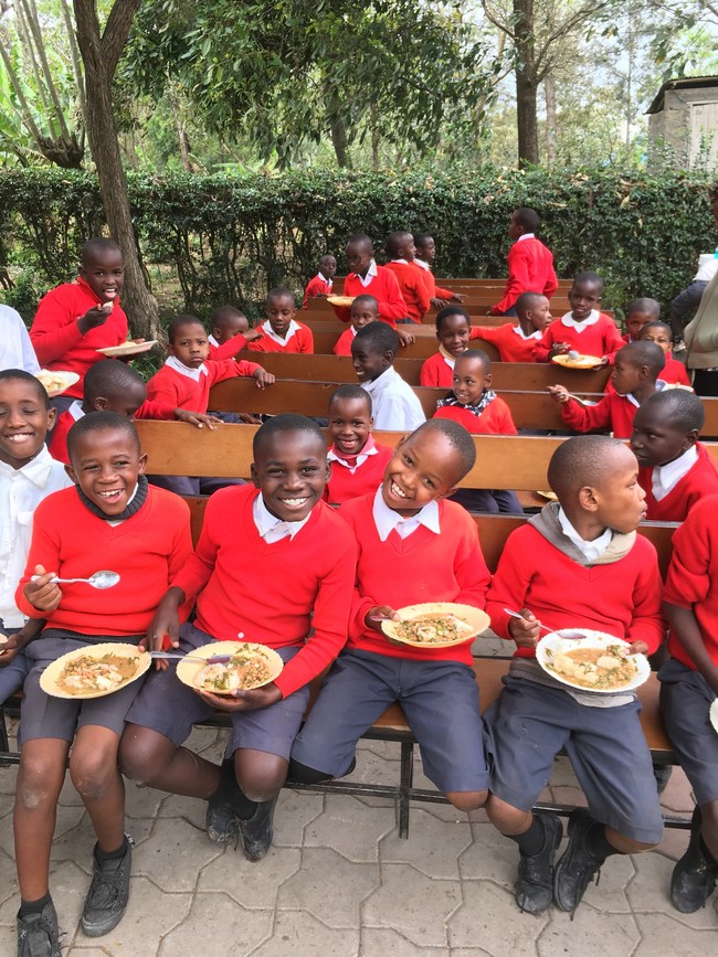 Children from Siha Leadership School in Tanzania, supported by Ubora.