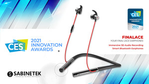 SabineTek Wins CES 2021 Innovation Award for Groundbreaking Immersive 3D Audio Recording Smart Bluetooth Earphones, FinaLace