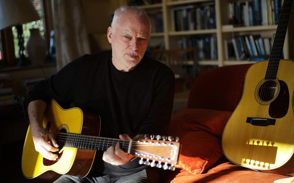 David Gilmour, with his new Martin Guitars.

Photo by Polly Samson