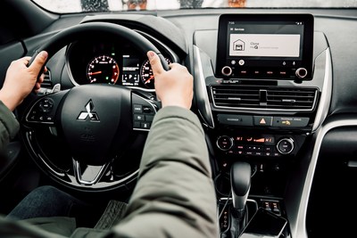 Mitsubishi Motors redefines in-vehicle garage control with myQ Connected Garage.