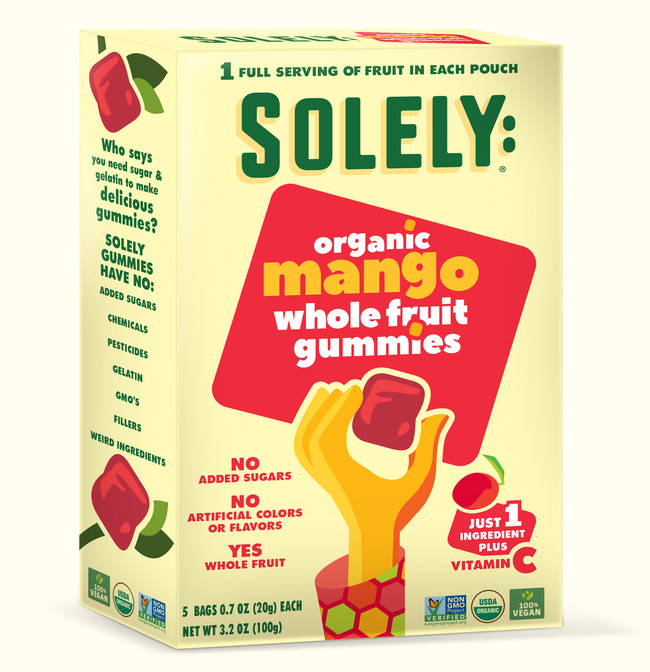 Solely Rings in the New Year with the Launch of New Organic Whole Fruit