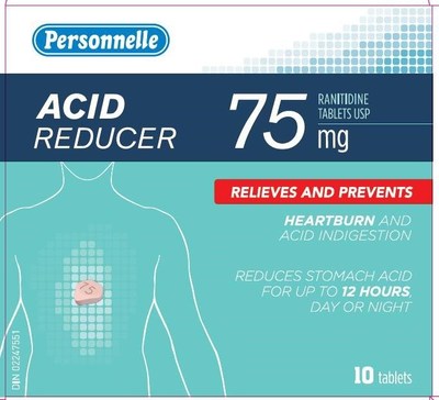 Reducer (ranitidine) sold under the brand name Personnelle (CNW Group/Health Canada)