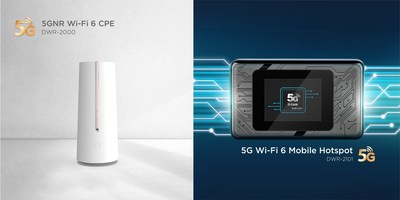 At CES 2021, D-Link unveils their new 5GNR Wi-Fi 6 CPE device (DWR-2000) as well as announces the availability of a new 5G Wi-Fi 6 Mobile Hotspot (DWR-2101)