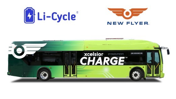 Li-Cycle and New Flyer complete battery recycling pilot together