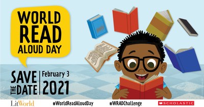 Scholastic and the nonprofit LitWorld are teaming up with football champion, bestselling author, and literacy advocate Malcolm Mitchell to celebrate the 12th annual World Read Aloud Day on February 3, 2021.