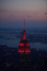 Empire State Building to Shine in a Red Heartbeat to Honor President-Elect Joe Biden's COVID-19 Memorial
