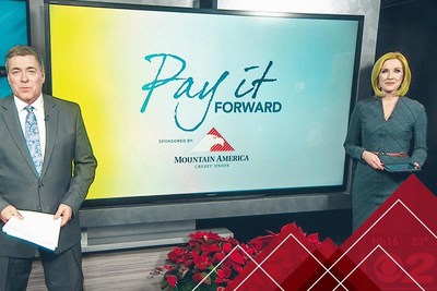 This marks the tenth year that Mountain America has partnered with Salt Lake City-based KUTV to spotlight those in the community who are making a positive impact in the lives of others with the Pay it Forward program.