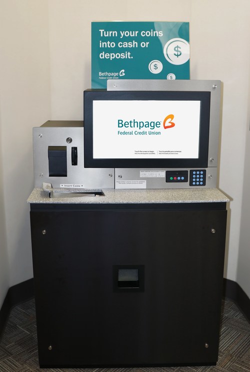 Coinstar’s full-service coin counting solution replaces do-it-yourself equipment at 22 Bethpage branch locations.