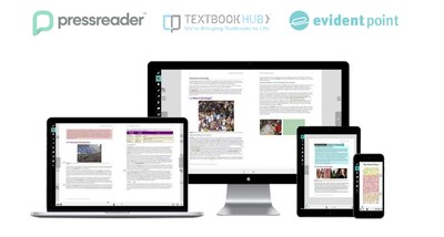 After two decades in the digital distribution of newspapers and magazines, PressReader forms its Educational Technologies segment with the launch of its eLearning brand TextbookHub and the acquisition of Evident Point Software Corp. (CNW Group/PressReader Inc.)