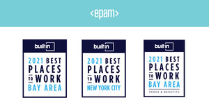 EPAM Named '2021 Best Places to Work' by Built-In