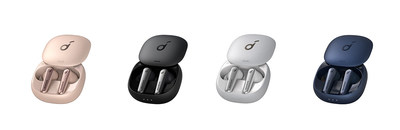 Soundcore's new Liberty Air 2 Pro earbuds come in four colors: Onyx Black, Titanium White, Sapphire Blue and Crystal Pink.