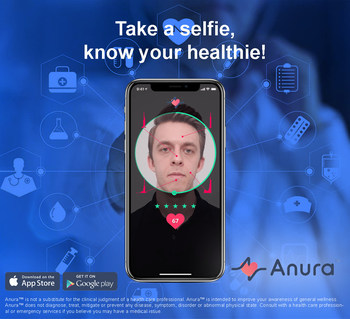 Anura™ is backed by global scientific studies and measures with medical-grade accuracy. All it takes is a smartphone video camera and 30 seconds to measure physical, physiological and psychological indexes.