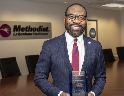 Methodist Le Bonheur Healthcare President and CEO Michael Ugwueke is the recipient of the Harry S. Hertz Leadership Award from the Baldrige Foundation.