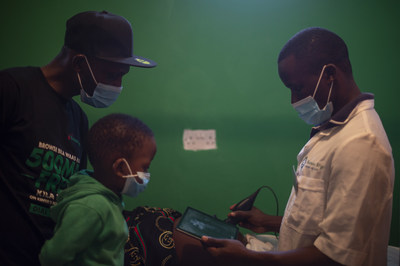 Butterfly Network and Access Afya Recognized by the World Bank Group-CES Global Tech Challenge for Work Around Solving for Accessible, Affordable Healthcare through Innovative Telehealth Model in Kenya. Image courtesy of Access Afya. (PRNewsfoto/Butterfly Network)