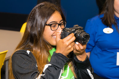 A member enjoys the Best Buy Teen Tech Center Powered by Sony at San Marcos Boys & Girls Club of America