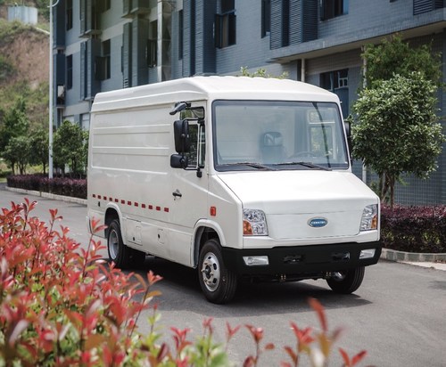 The All Electric CityPorter.  With a payload capacity of 5,700 pounds and a robust cargo volume, the CityPorter can meet the diverse and demanding needs of last-mile delivery.