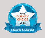 Attorney Douglas Borthwick Receives Avvo™ Clients' Choice Award for Top Client Satisfaction in Lawsuits &amp; Disputes, Complimenting His Avvo™ "Superb" Highest Rating
