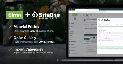 LMN users can order directly from their local SiteOne branch within their LMN account. To keep business owners running efficiently, materials uploaded from SiteOne to the LMN dashboard will be readily available for contractors to adjust the description, shipping, warranty factors, and markups to determine the price to charge customers and keep estimates profitable.