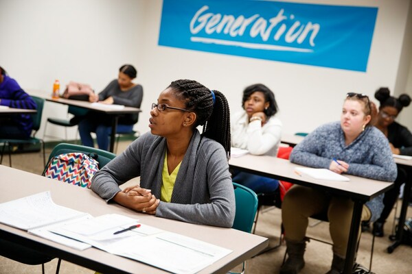 Generation USA Student in class before 2020 pandemic