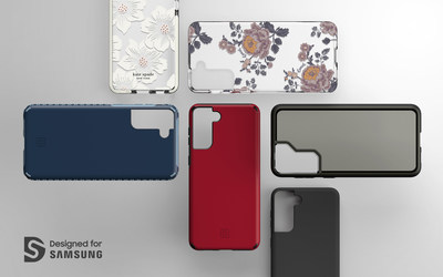 Incipio Group protective case solutions for the new Samsung Galaxy S21 5G, S21+ 5G, and S21 Ultra 5G devices combine modern design with superior drop protection and robust feature sets.