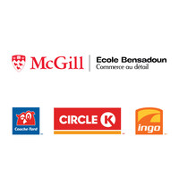 Logos: L'Université McGill, École Bensadoun de commerce au détail, Alimentation Couche-Tard inc., Circle K, Ingo (Groupe CNW/Alimentation Couche-Tard inc.)
