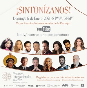 Premios Internacionales de la Paz: donde verlos, los homenjeados, actuaciones musicales, y todo lo demas que necesita saber