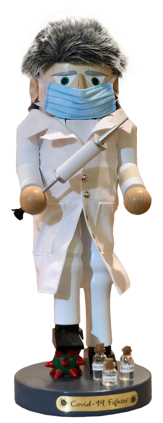 Product image of the COVID-19 Fighter nutcracker