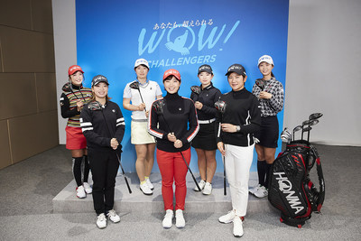 The 7 young JLPGA pro-golfers on TEAM HONMA Japan aged between 22 and 28