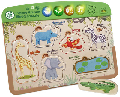 VTech will source materials from responsibly managed forests certified by Forest Stewardship Council® for the new wooden toy - Interactive Wooden Animal Puzzle™.