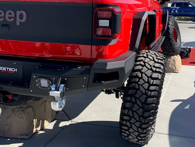 BOLT Locking Recovery Hook on Jeep Bumper