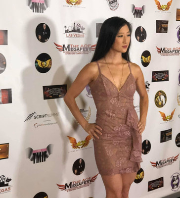 Writer/Director Jennifer Zhang on the Red Carpet at the Action of Film Festival