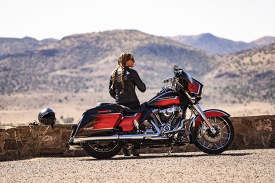 Harley-Davidson offers motorcycle riders more performance, style, technology and freedom for the soul in 2021.& Visit www.H-D.com to learn more about how Harley-Davidson is fueling the& timeless pursuit of adventure and freedom for the open road. CVO Street Glide shown.