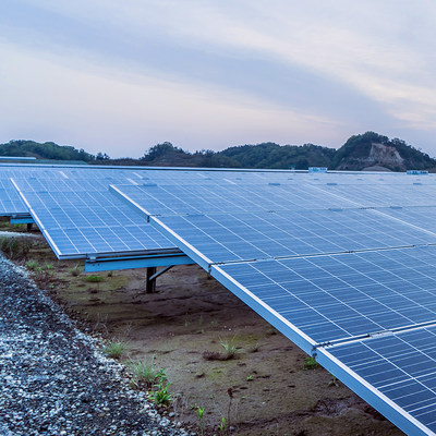 Pattern Energy's Futtsu Solar Power Facility in Futtsu-shi, Chiba, Japan.