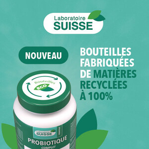 Laboratoire Suisse lance de nouvelles bouteilles fabriquées à partir de matières recyclées à 100%