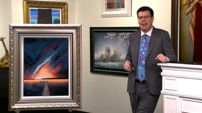 Principal Auctioneer Jordan Sitter tells viewers about an original work by Florida artist Ashton Howard.