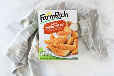 Farm Rich Sweet Onion Petals with Aussie-Style Dipping Sauce now available at grocery stores nationwide.