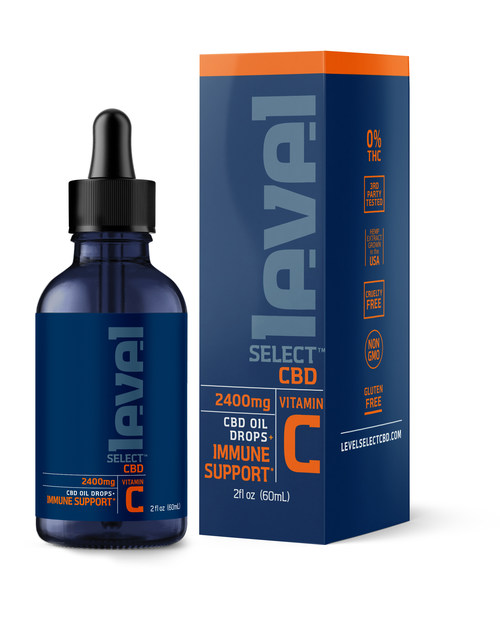 LEVEL SELECT launches Level C Immune Support CBD Oil Drops infused with the benefits of Vitamin C.