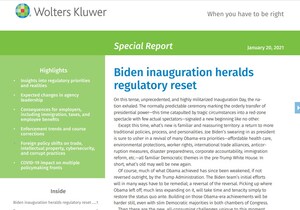 Biden Inauguration Signals an Upcoming Regulatory Reset