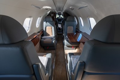 Interior of a brand new Phenom 300 added to GrandView's fleet. Interior of a brand new Phenom 300 added to GrandView's fleet.