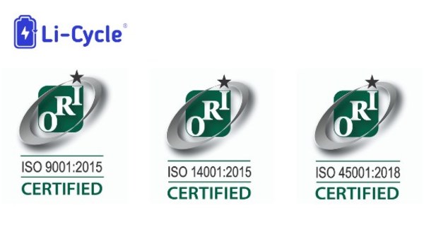 Li-Cycle Achieves ISO and R2 Certifications for Environment, Quality, and Health & Safety - Vimarsana News