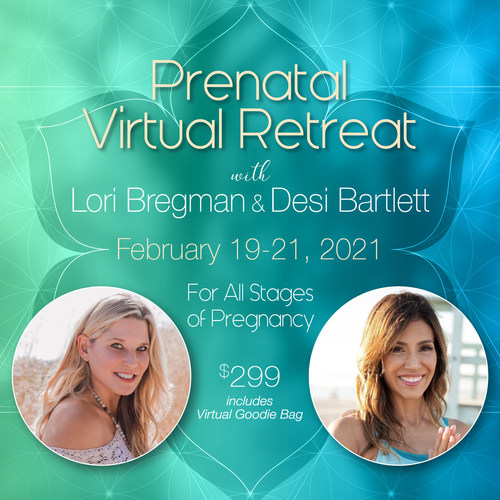 Prenatal Virtual Retreat with Celebrity Yoga Teacher Desi Bartlett and Best Selling Author and Doula Lori Bregman