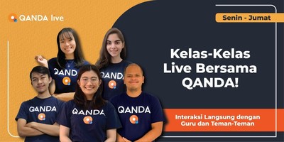 QANDA Live Class was launched in response to the shift in learning method for Indonesian students.
