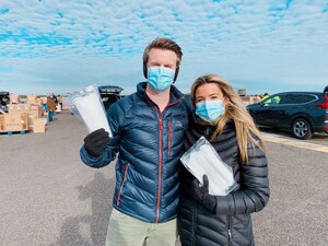 NJ Couple Donates More Than 100,000 Masks to Frontline Workers and Families in Need Through Collaboration with Feeding America in "Masking Up from Coast to Coast" Campaign