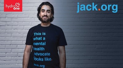 Pictured above is Shayan Yazdanpanah, one of the 2,500 Jack.org youth mental health leaders across Canada (CNW Group/Hydro One Inc.)
