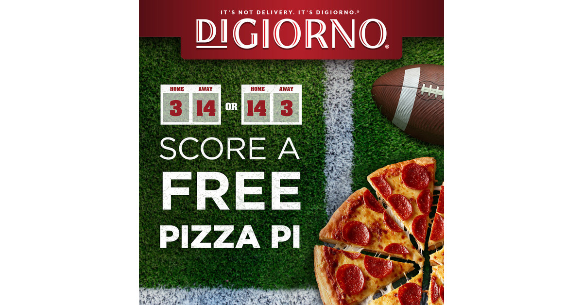 You can win a free pizza 'pi' from DiGiorno depending on the Super Bowl  score 